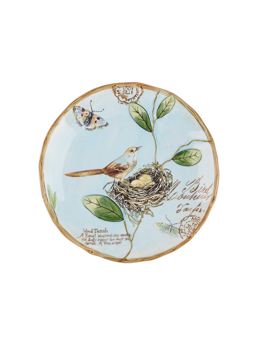 Vintage Bird and Nest Dessert Plate Weston Table
