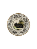 Vintage Black and White Toile Rabbit Plate Rabbit Seven Weston Table
