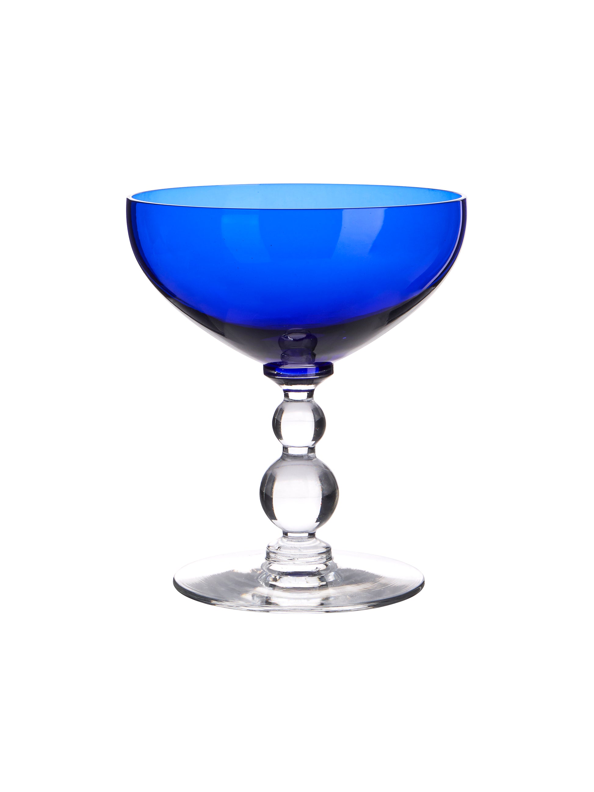Vintage Blue Cobalt Cocktail Coupes Weston Table