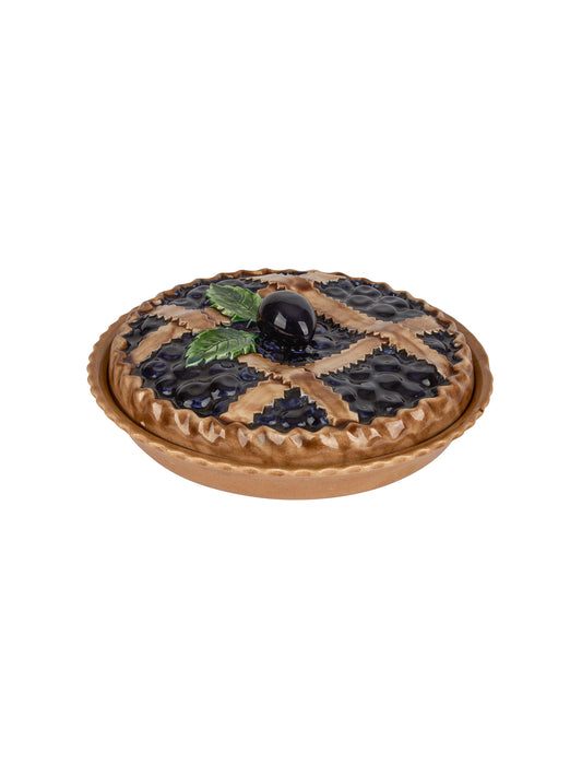Vintage Blueberry Lattice Pie Keeper Weston Table