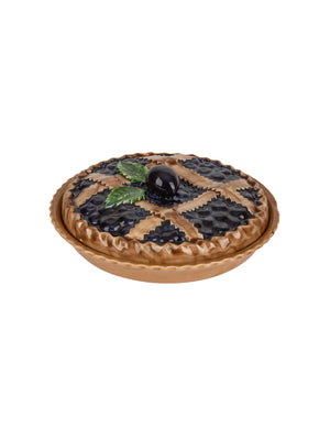  Vintage Blueberry Lattice Pie Keeper Weston Table 
