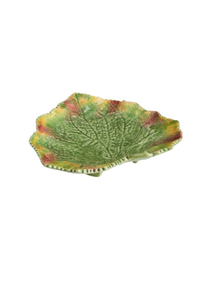  Vintage Bordallo Pinheiro Leaf Plate Weston Table 