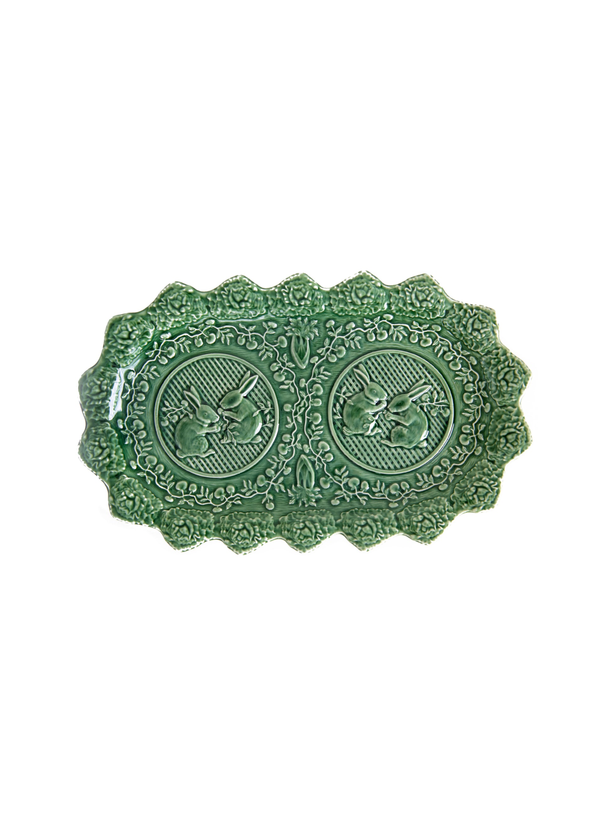 Vintage Bordallo Pinheiro Rabbit Platter Weston Table