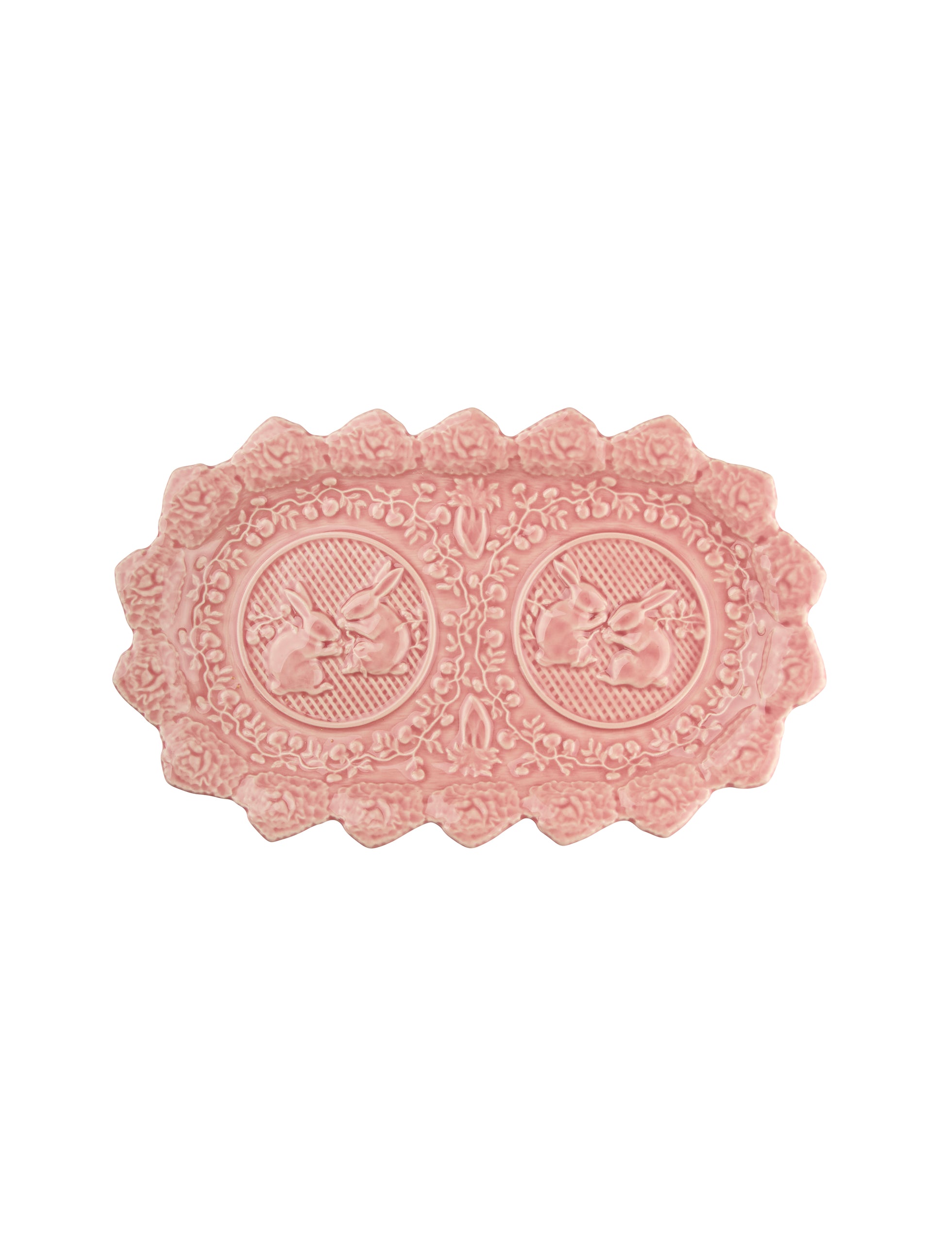 Vintage Bordallo Pinheiro Rabbit Platter Weston Table