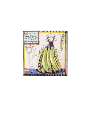 Vintage Botanical Printed Ceramic Trivet Weston Table 