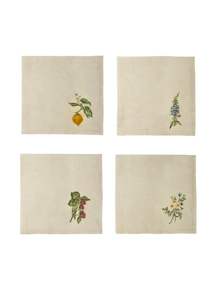 Vintage Botanical Table Linen Collection Napkins Weston Table