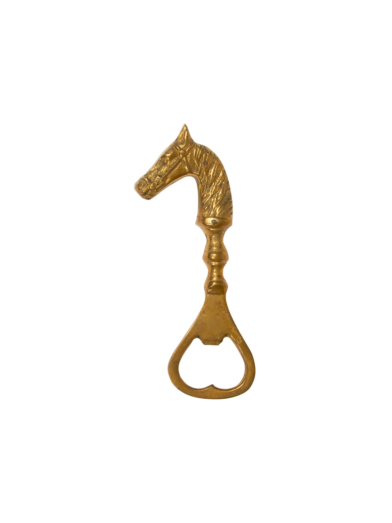 Vintage Brass Figural Horse Head Bottle Opener Weston Table