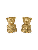 Vintage Brass Teddy Bear Bookends Weston Table