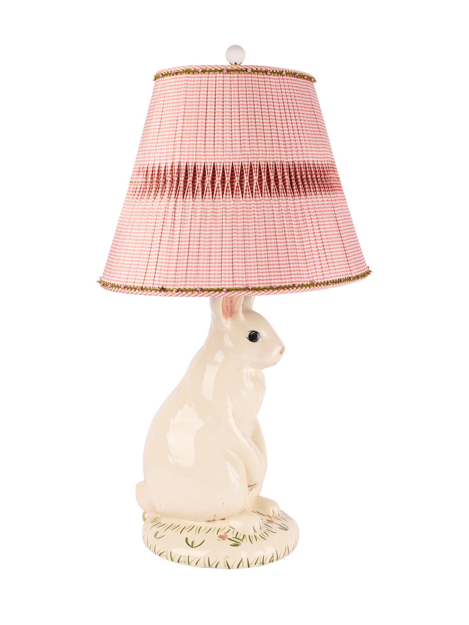 Vintage Bunny Lamp with Smocked Shade Weston Table