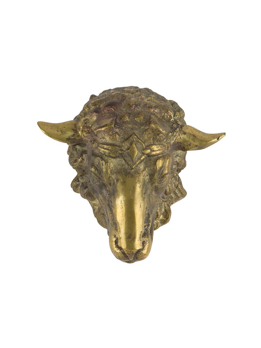 Vintage 1880s Butcher Shop Sheep Bronze Wall Decor Weston Table