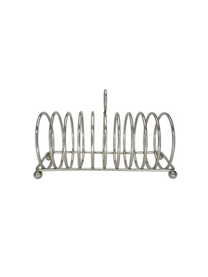  Vintage Canadian Ten Ring Silver Plate Toast Rack Weston Table 