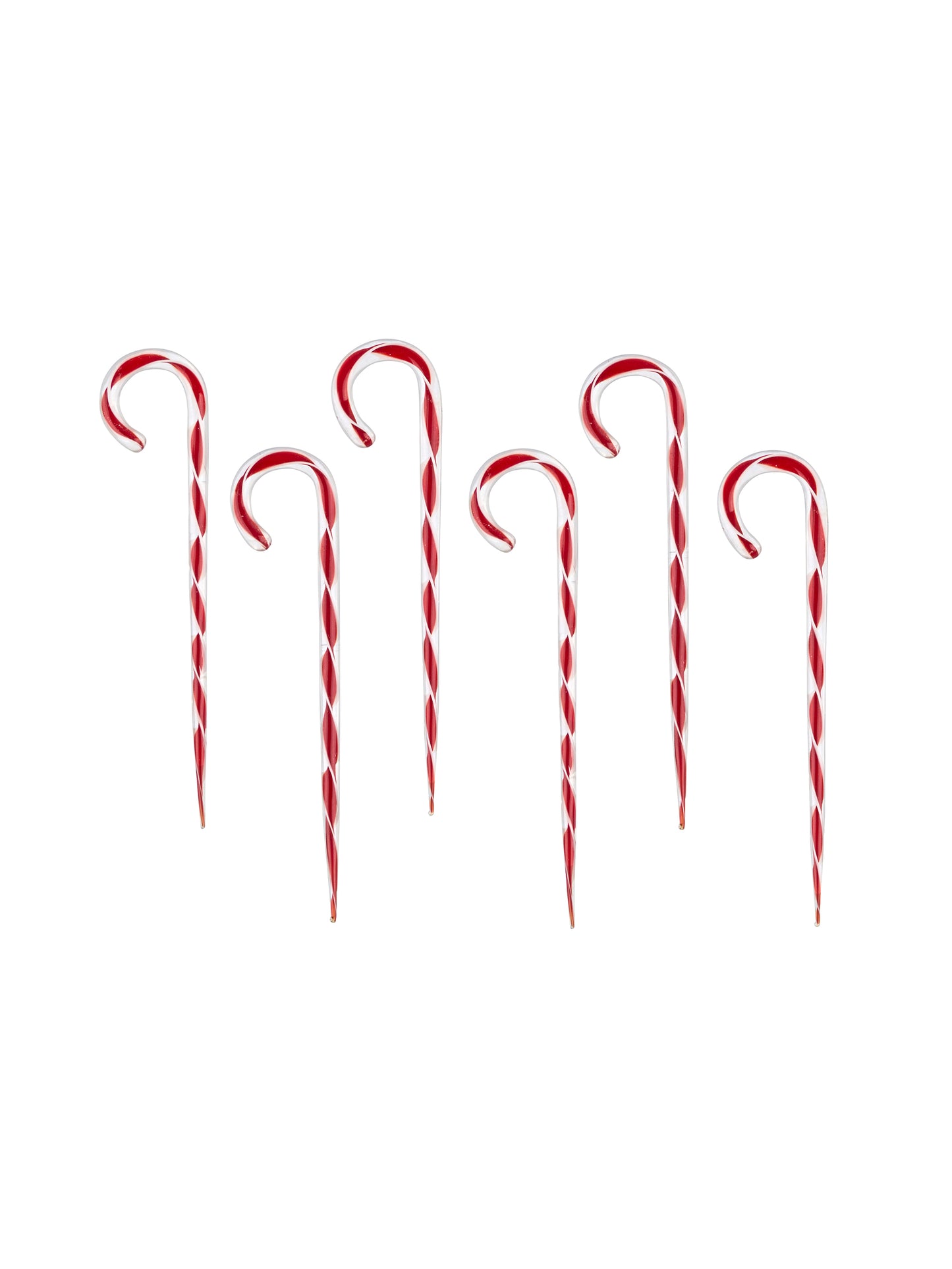 Vintage Candy Cane Glass Cocktail Picks Weston Table