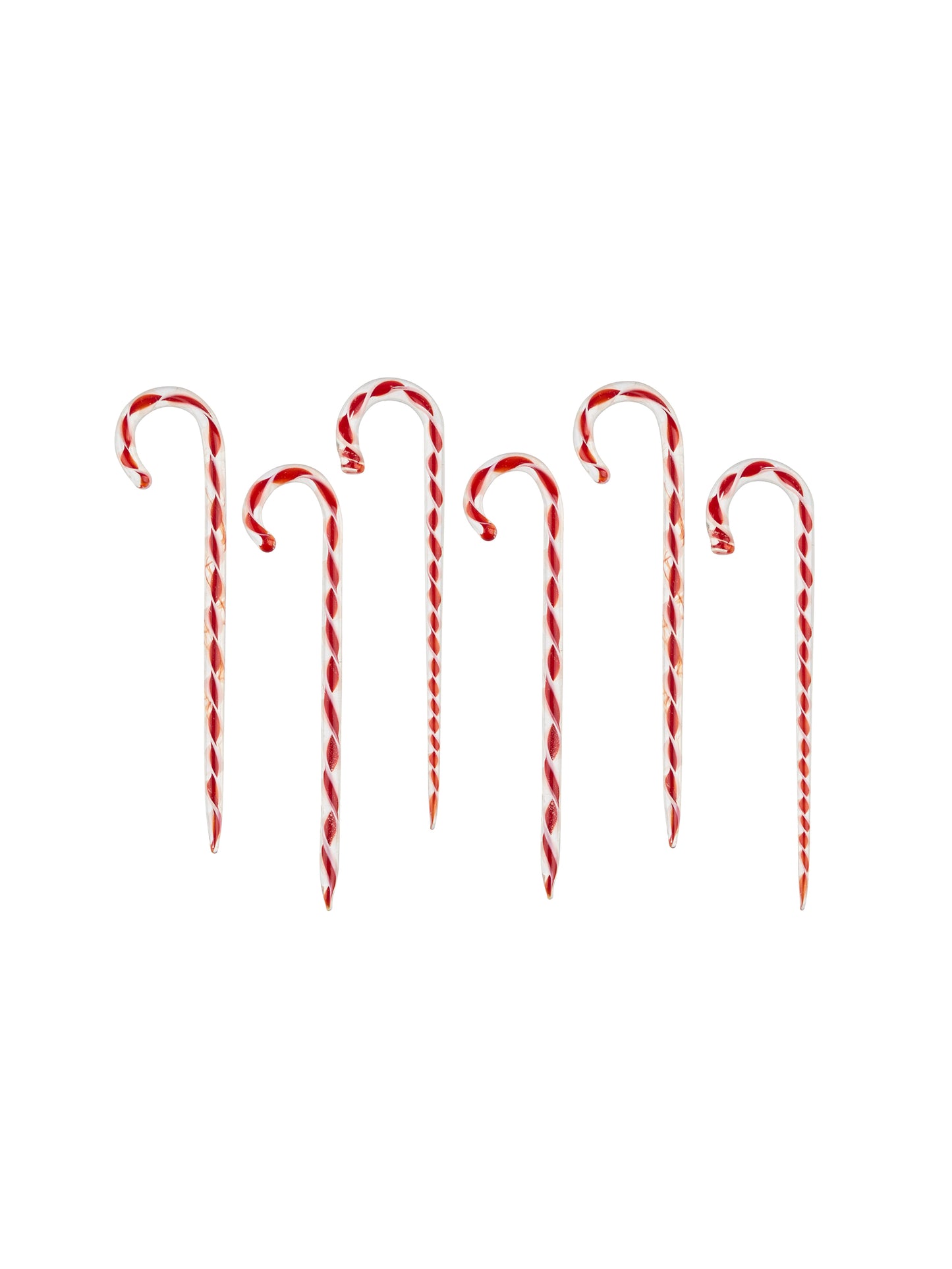 Vintage Candy Cane Glass Cocktail Picks Weston Table