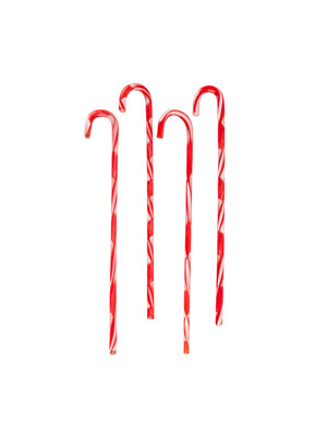  Vintage Candy Cane Glass Cocktail Stirrers Set of Four Weston Table 