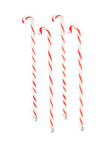 Vintage Candy Cane Glass Swizzle Sticks Weston Table