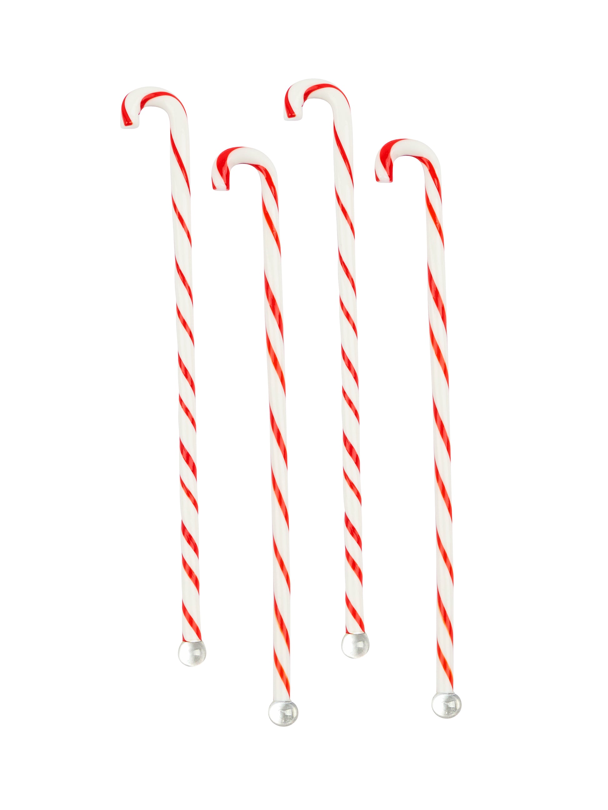 Vintage Candy Cane Glass Swizzle Sticks Weston Table