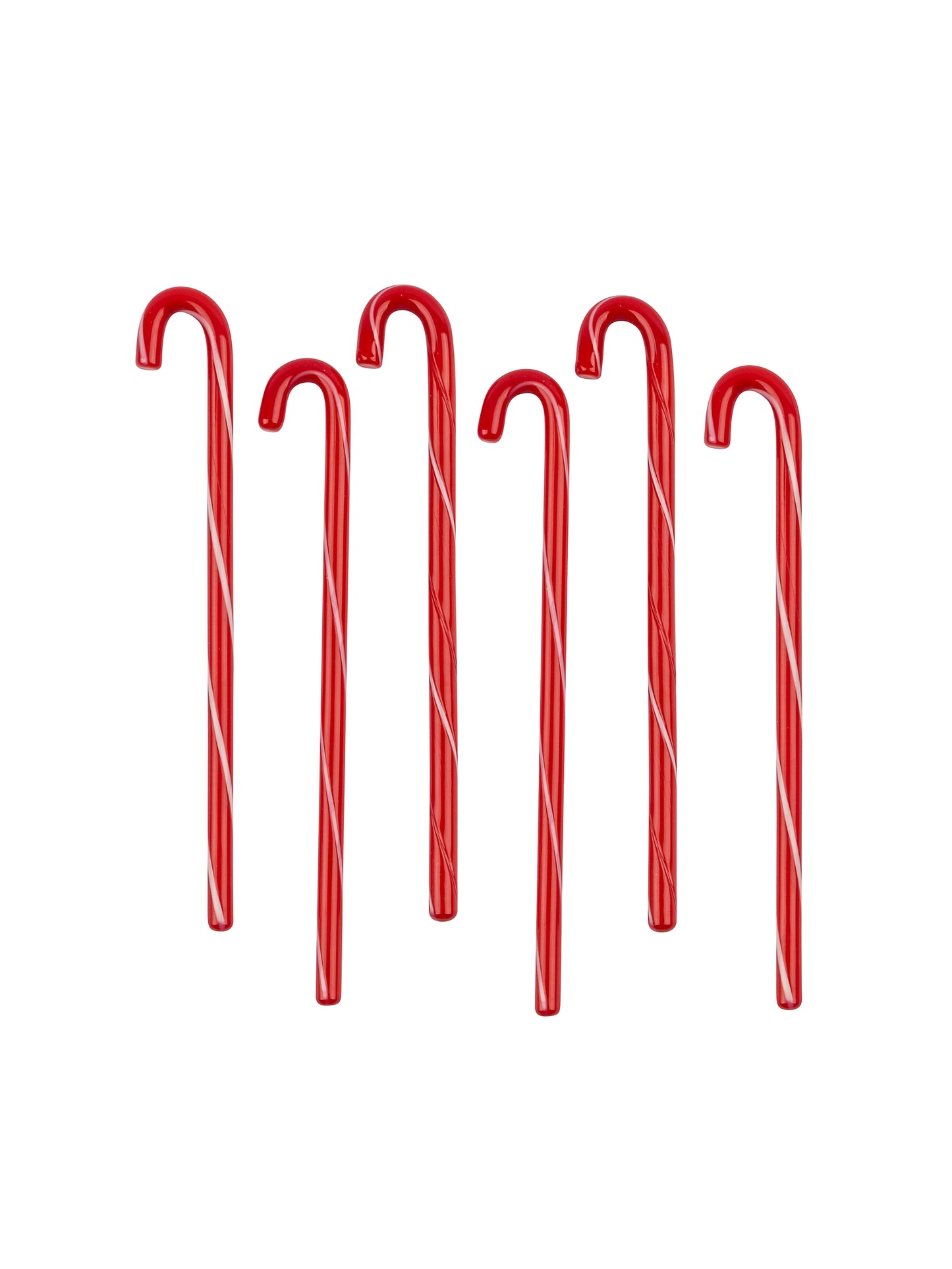 Vintage Candy Cane Glass Swizzle Sticks Weston Table
