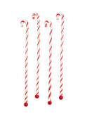 Vintage Candy Cane Glass Swizzle Sticks Six Weston Table