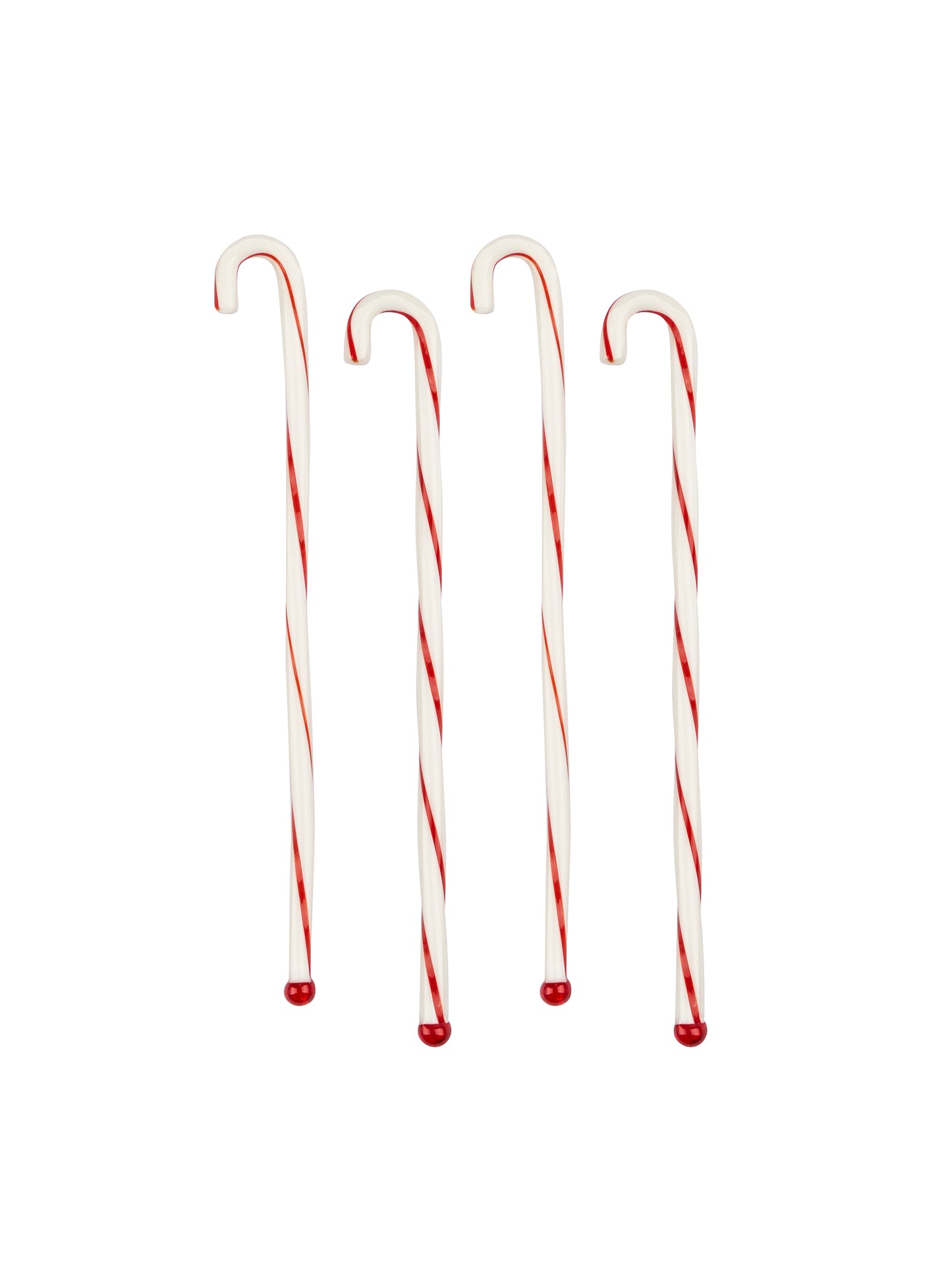 Vintage Candy Cane Glass Swizzle Sticks Weston Table