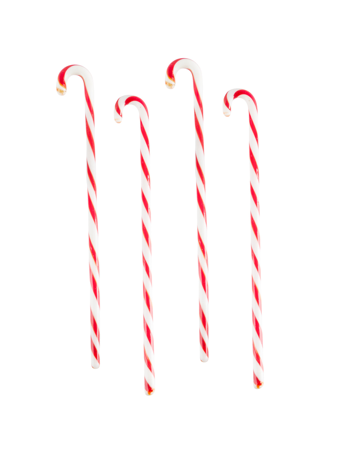 Vintage Candy Cane Glass Swizzle Sticks Two Weston Table