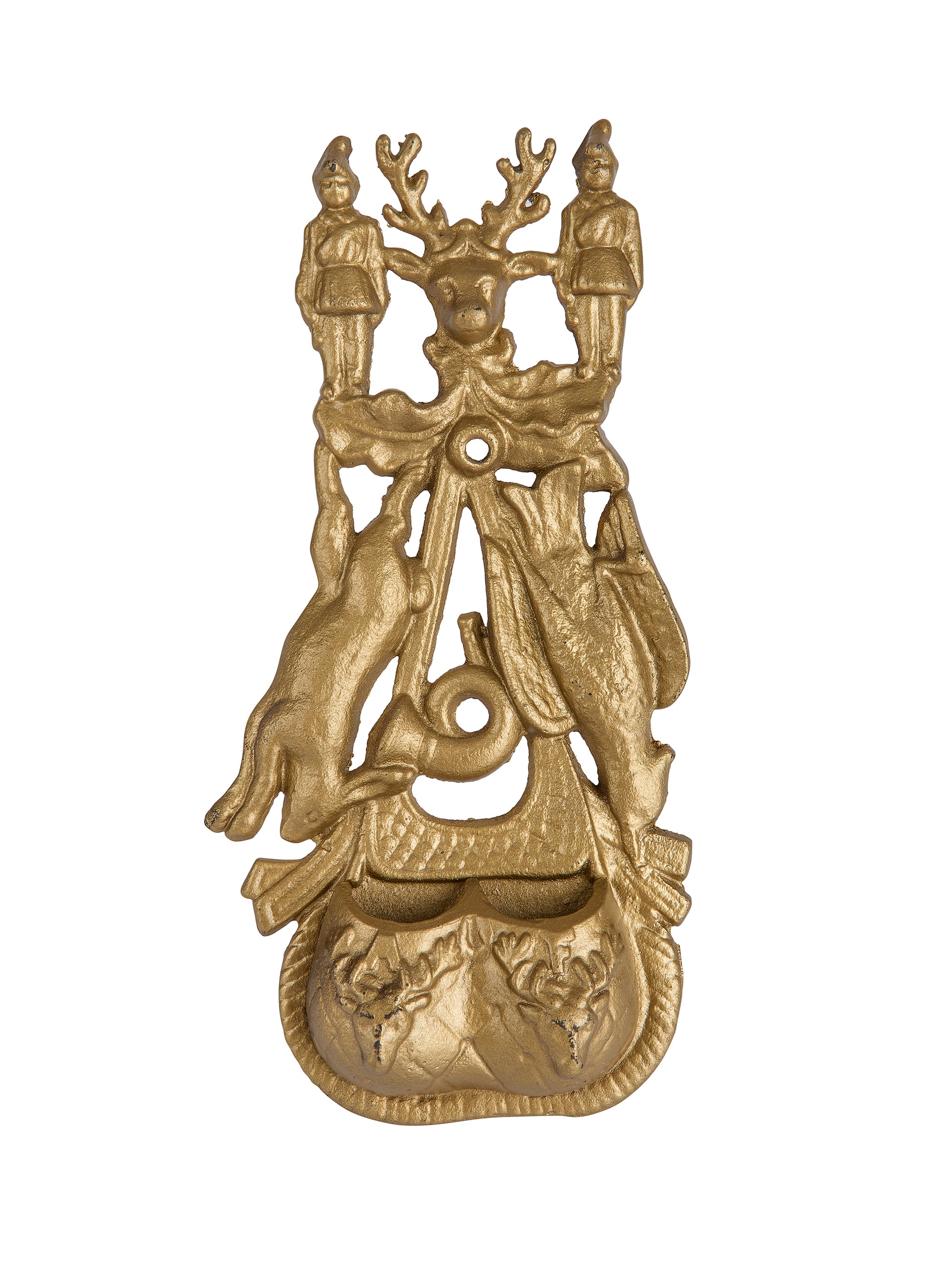 Vintage Cast Iron Woodland Creatures Match Safe Weston Table