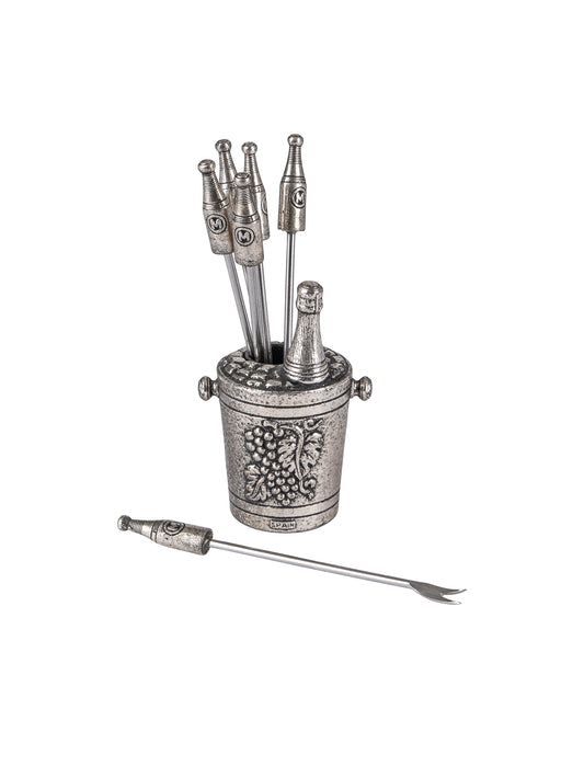 Vintage Champagne Bucket and Bottle Cocktail Picks Weston Table