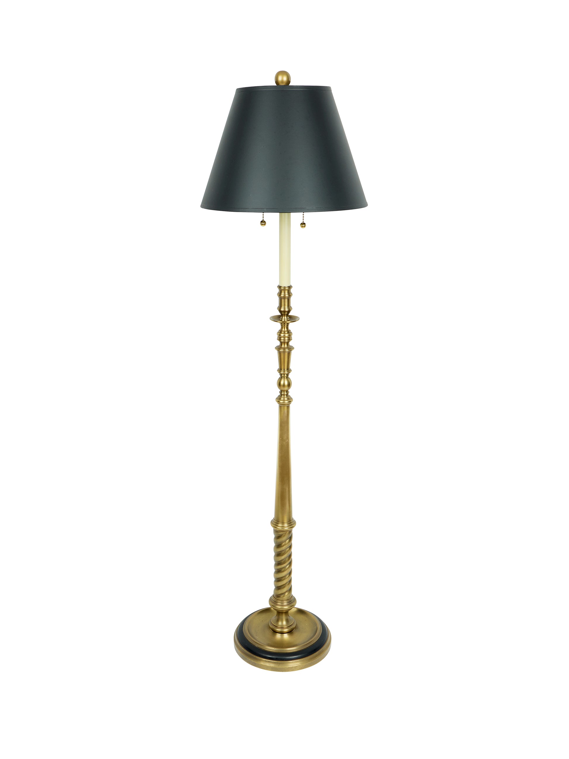 Vintage Chapman Brass Floor Lamp Weston Table