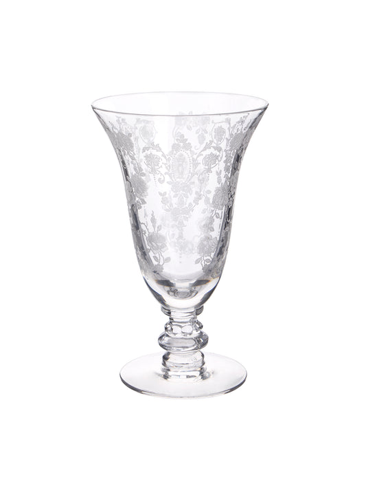 Vintage 1940s Cherokee Rose Footed Tumblers Weston Table