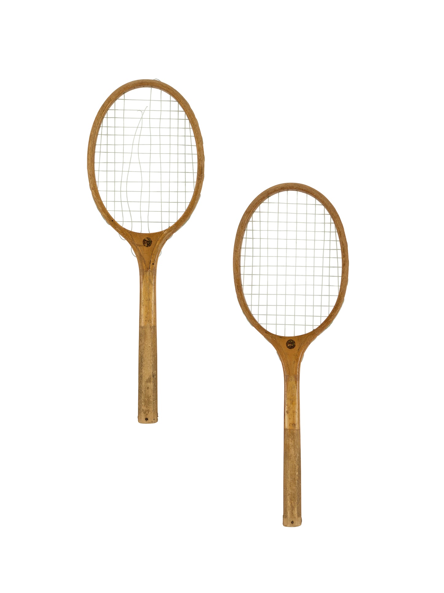 Vintage Children's Wooden Tennis Racquets Weston Table