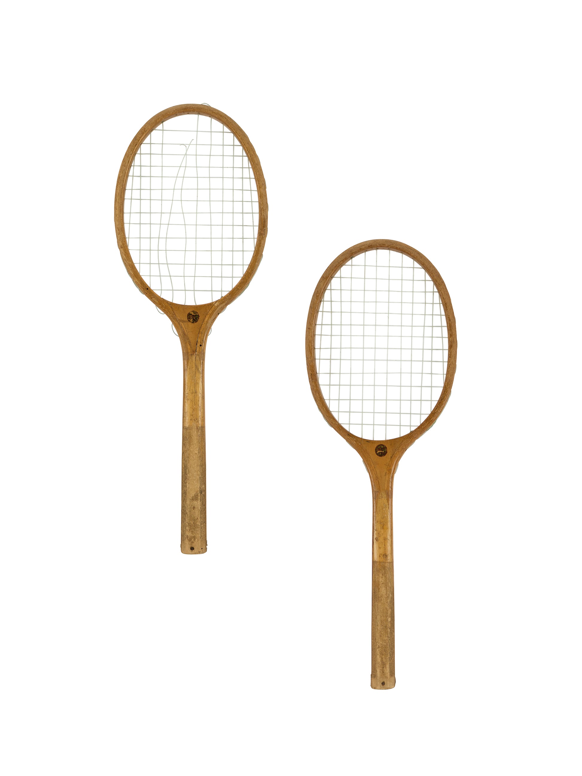 Vintage Children's Wooden Tennis Racquets Weston Table