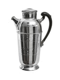 Vintage 1960s Chrome Cocktail Shaker with Black Bakelite Handle Weston 