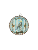 Vintage Clare Jordan Glass Bird Ornament Weston Table