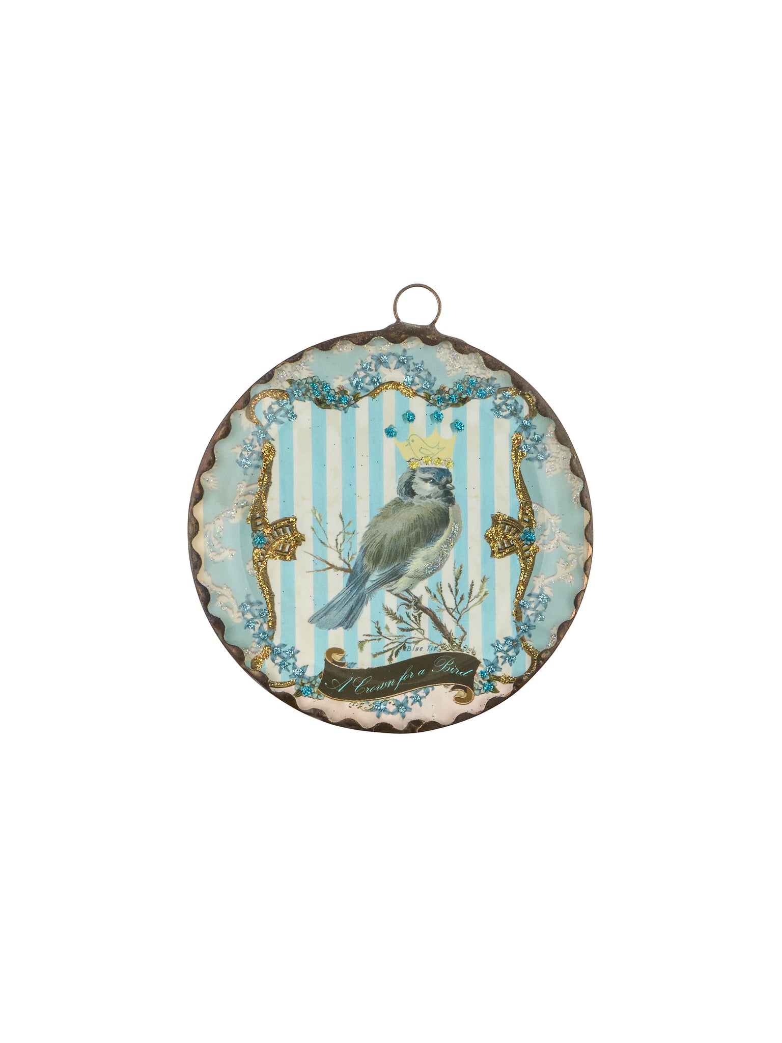 Vintage Clare Jordan Glass Bird Ornament Weston Table