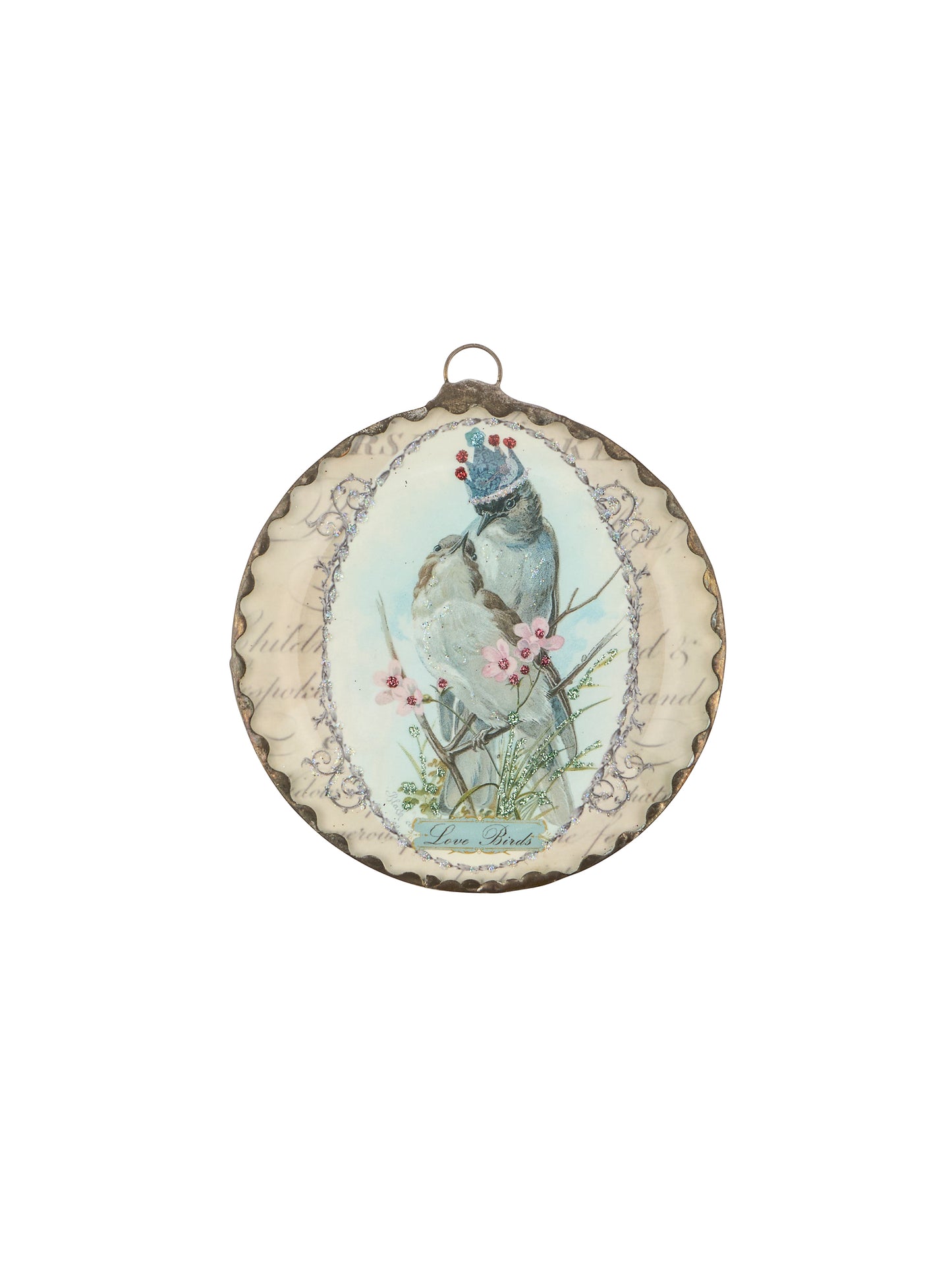 Vintage Clare Jordan Glass Bird Ornament Weston Table
