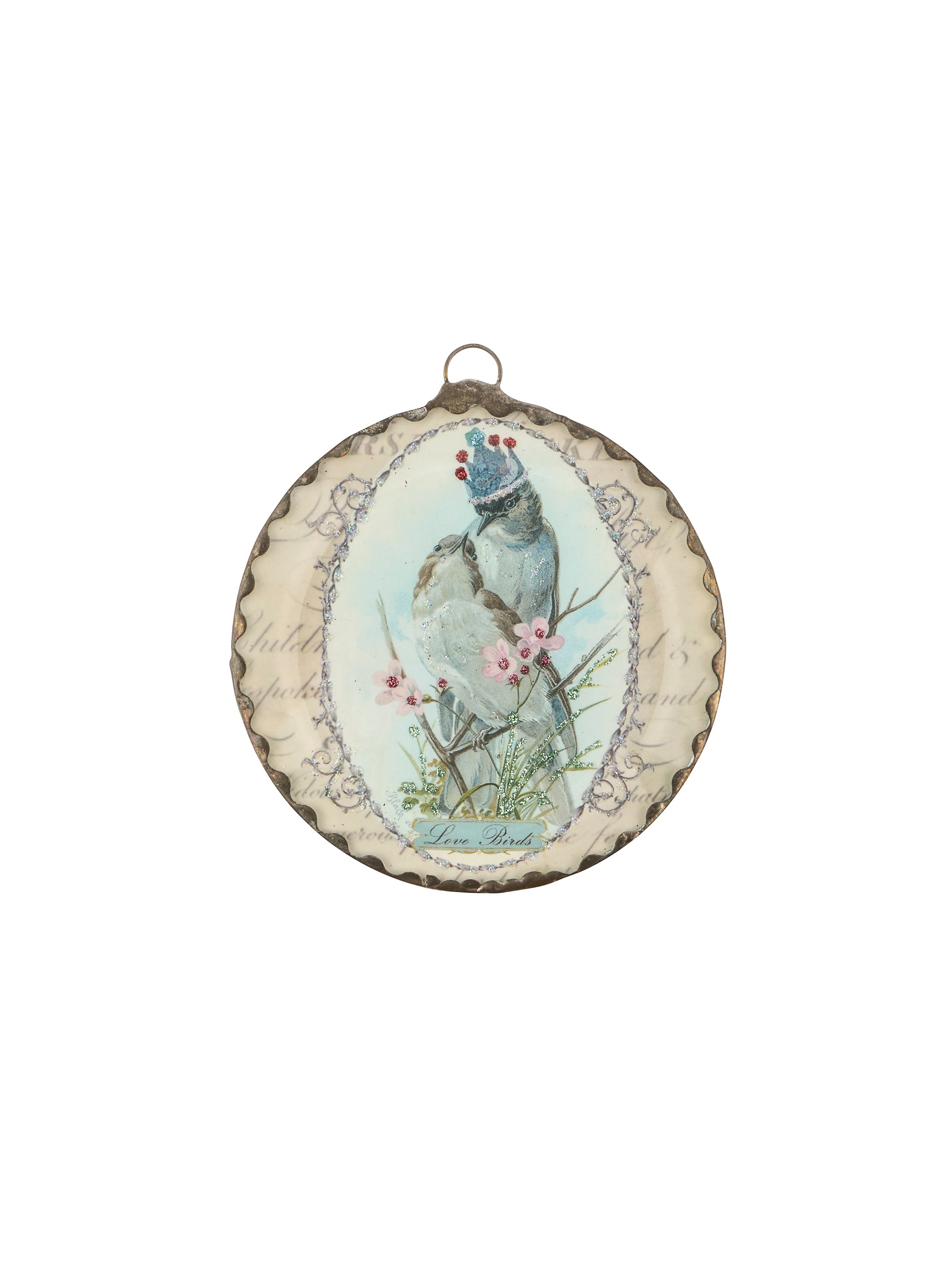 Vintage Clare Jordan Glass Bird Ornament Weston Table