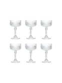 Vintage Cristal D-Arques Longchamp Champagne Coupes Glasses Set of Six Weston Table 