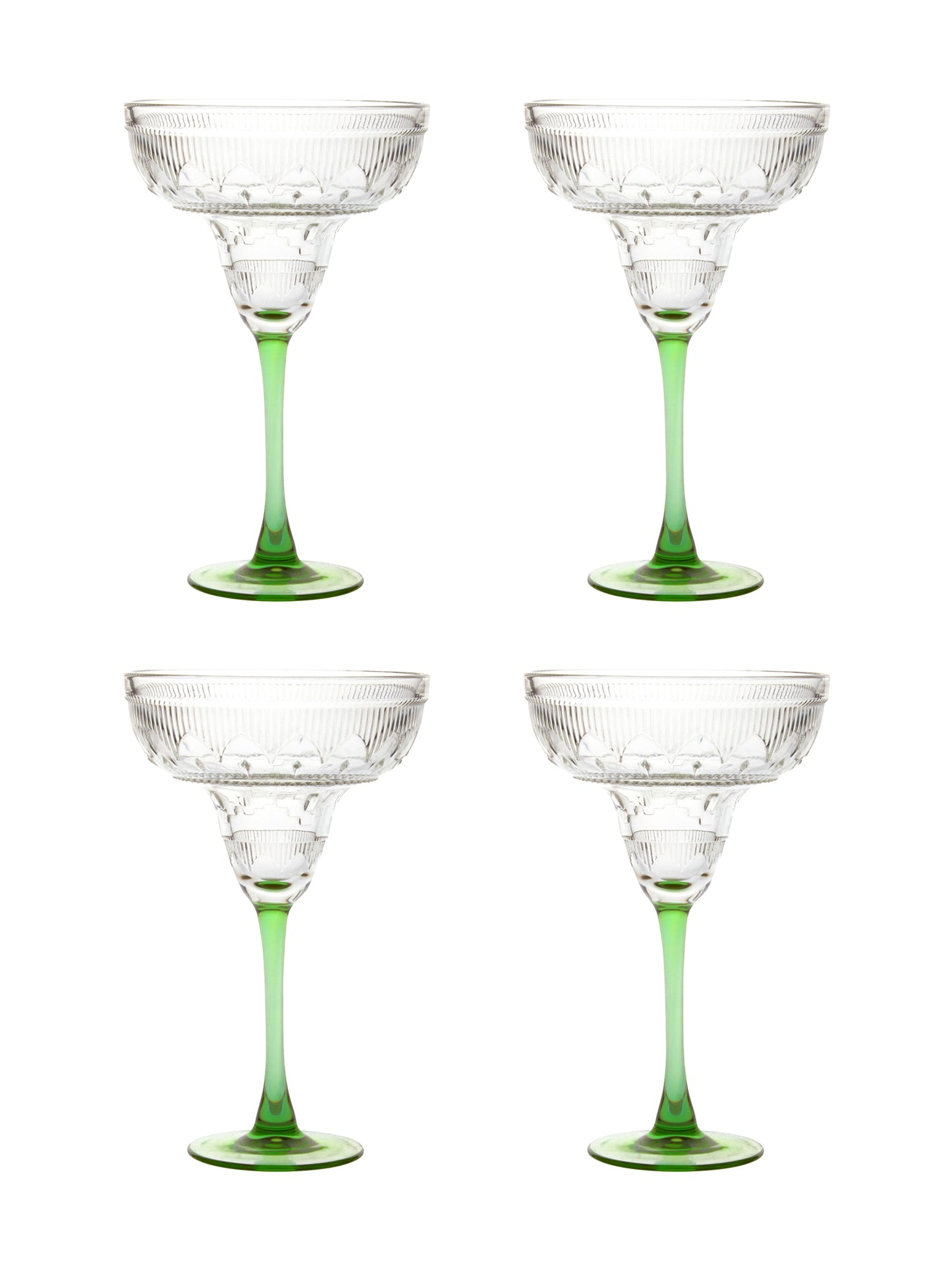 Vintage Cristal D'Arque Margarita Glasses Weston Table