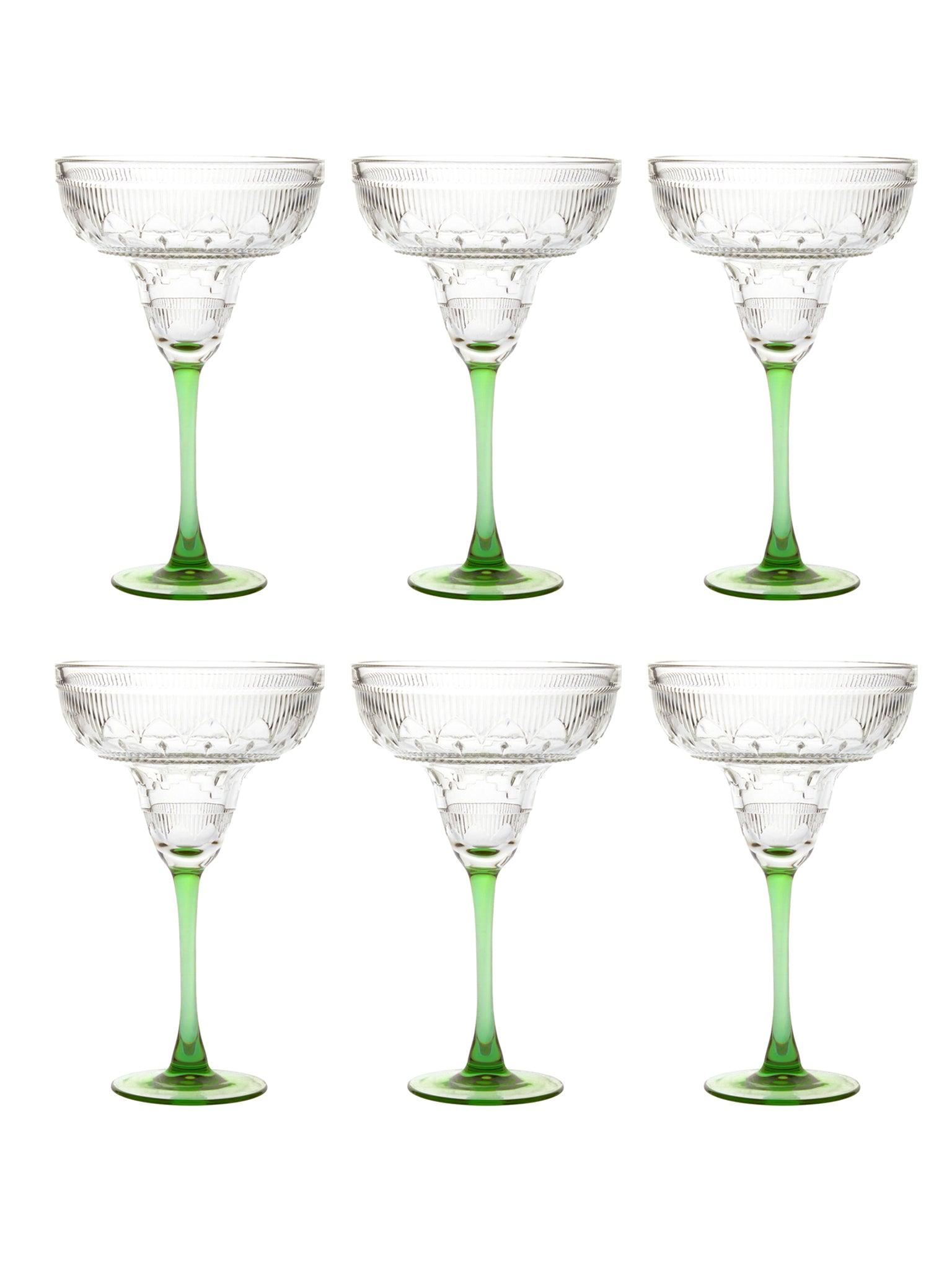 Vintage Cristal D'Arque Margarita Glasses Weston Table