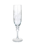 Vintage Crystal Queen Lace Kenya Champagne Flutes Antelope Weston Table