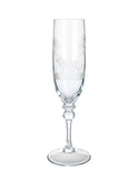 Vintage Crystal Queen Lace Kenya Champagne Flutes Lion Weston Table