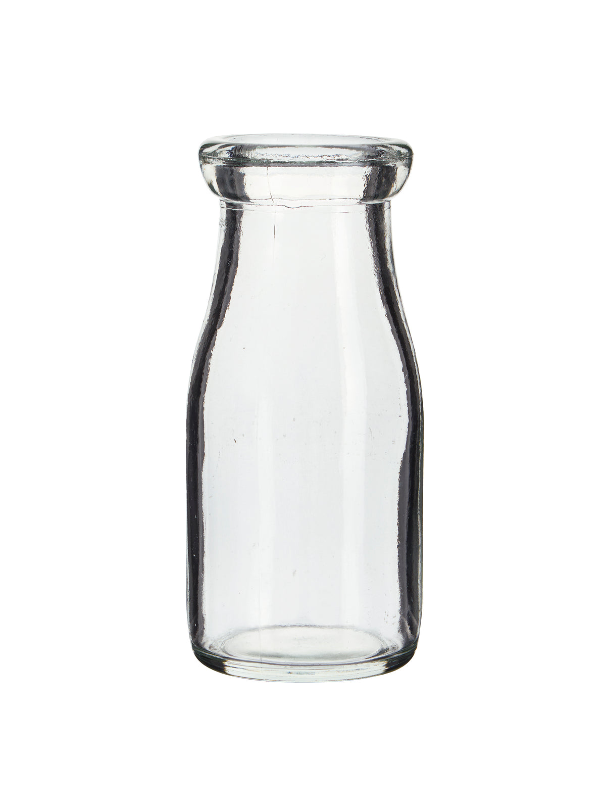 Vintage Dairy Glass Bottle Clear Weston Table