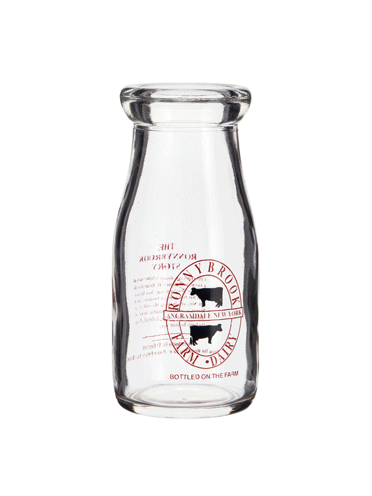 Vintage Dairy Glass Bottle Weston Table