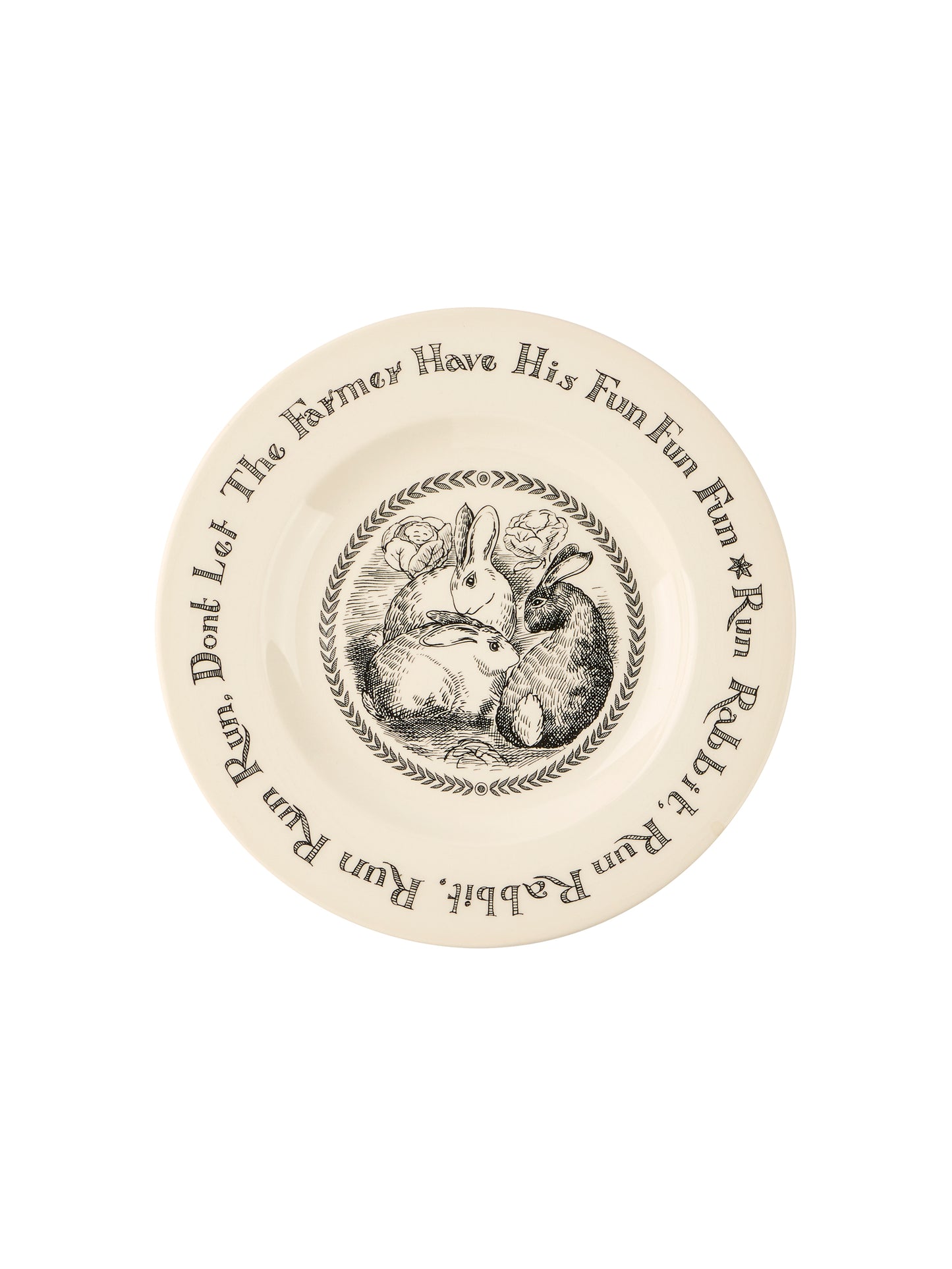 Vintage Emma Bridgewater Run Rabbit, Run Plate Weston Table