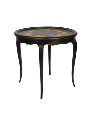 Vintage English Decoupage Equestrian Round Table Weston Table 
