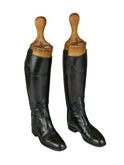 Vintage English Leather Riding Boots Style Two Weston Table