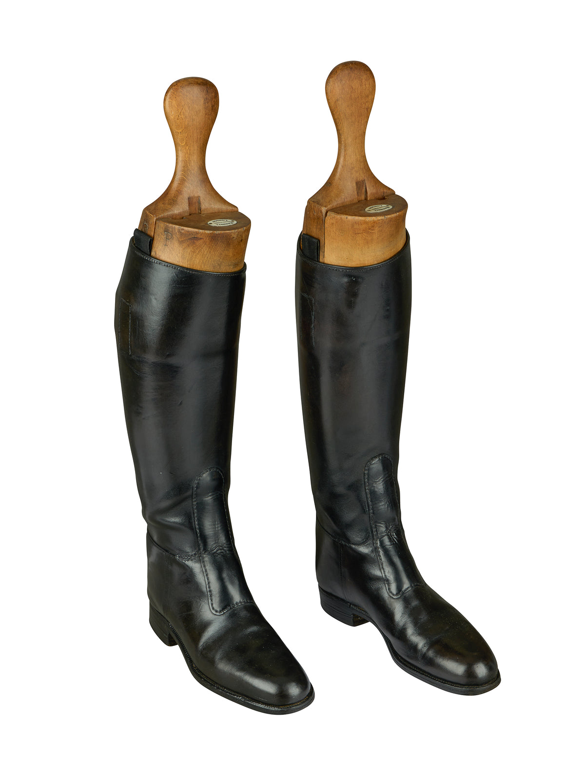 Vintage English Leather Riding Boots Style Two Weston Table