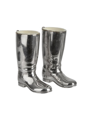  Vintage English Silver Plate Riding Boot Stirrup Cups Weston Table 