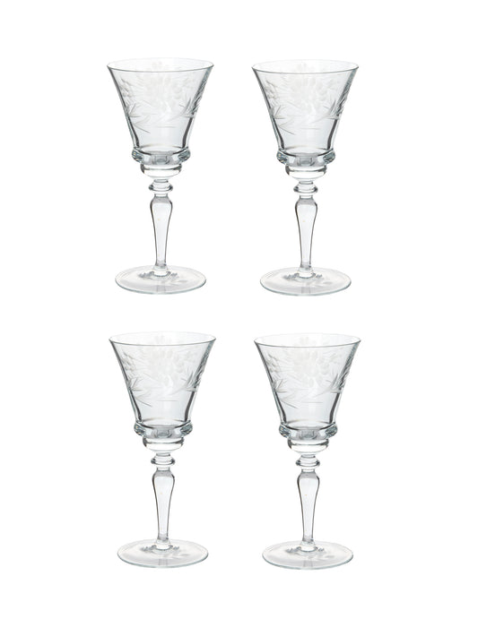 Vintage 1940s Sunflower Aperitif Glasses Weston Table