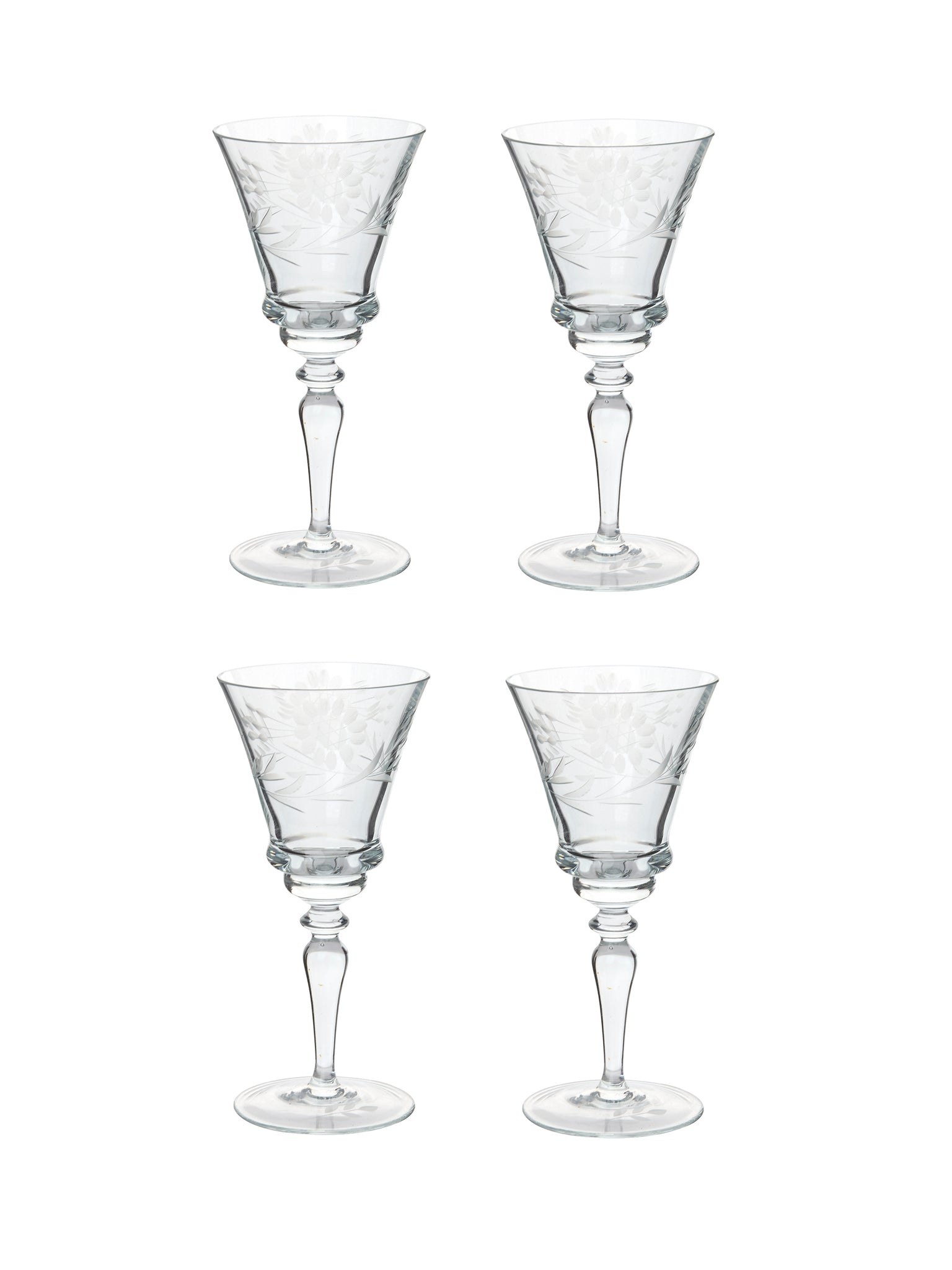 Vintage 1940s Sunflower Aperitif Glasses Weston Table