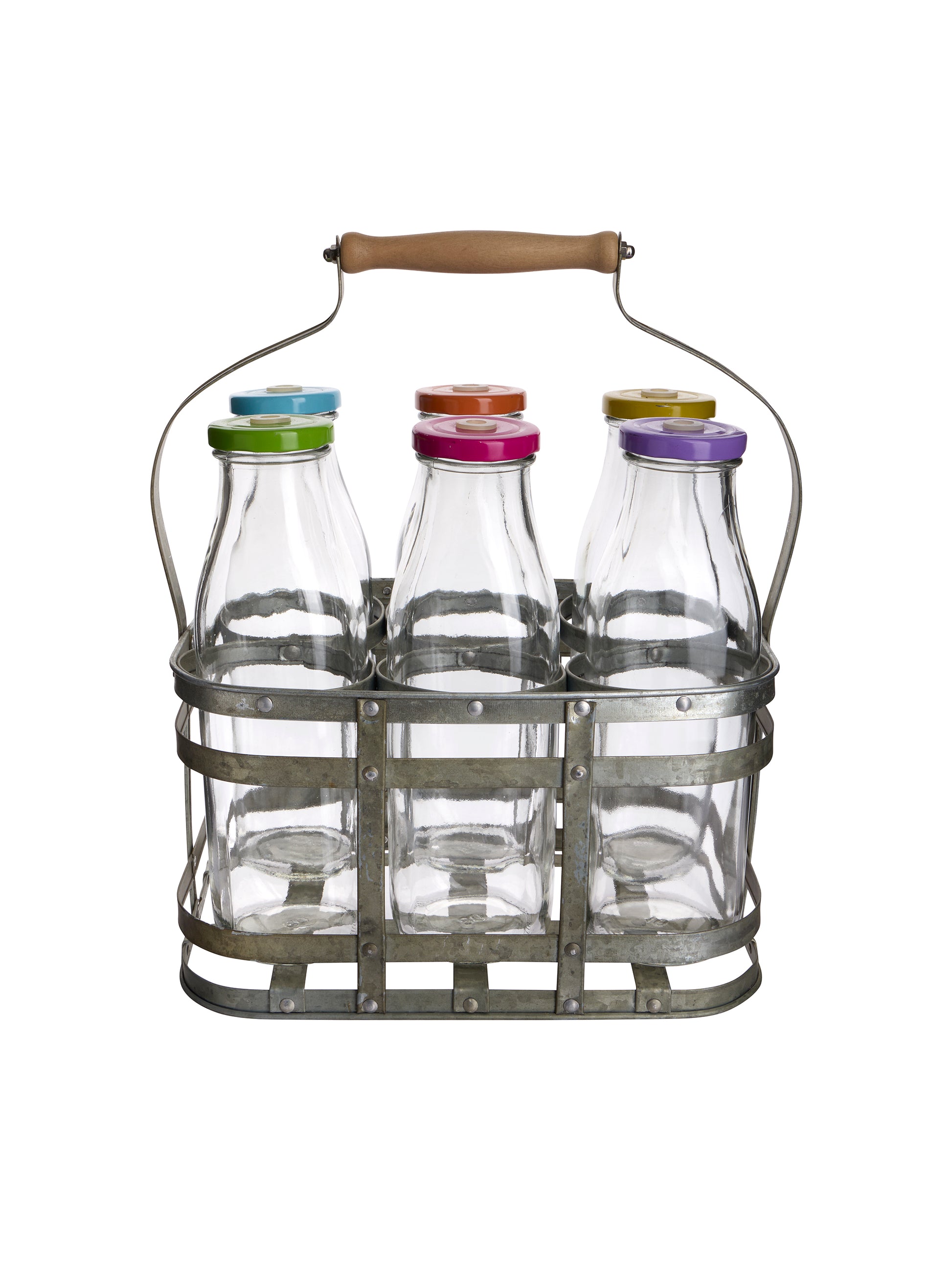 Vintage Farmhouse Bottle Caddy Weston Table